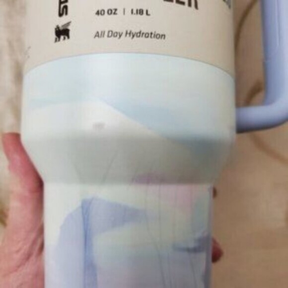 NWT Stanley Quencher H2.0 FlowState Tumbler 40oz | Cool Serene Brushstrokes - Picture 6 of 8